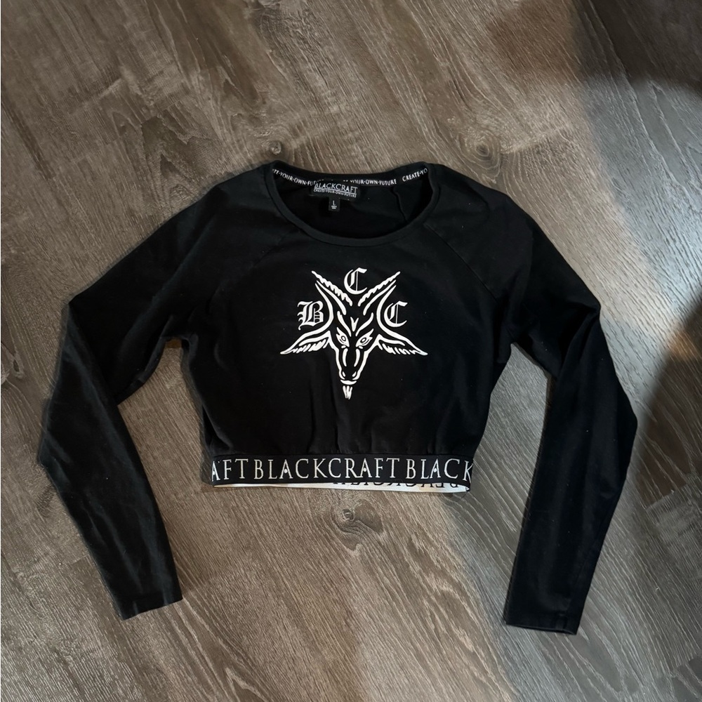 Blackcraft Black Crop Top
